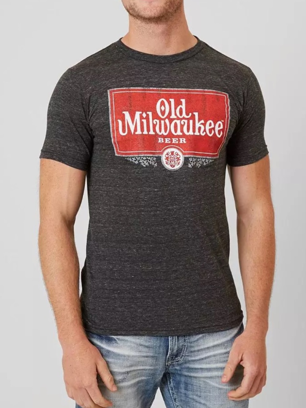 Distant Replay BKE Old Milwaukee Beer Retro Logo T-shirt Men’s L